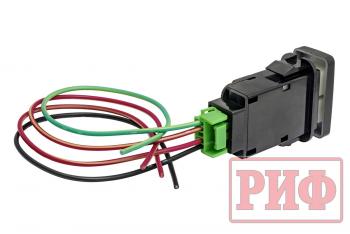 789 р. Кнопка ВКЛВЫКЛ, белый, REAR DIFF LOCK TOYOTA 40x20 горизонтальная РИФ rif22-1-1109614  с доставкой в г. Пермь. Увеличить фотографию 3