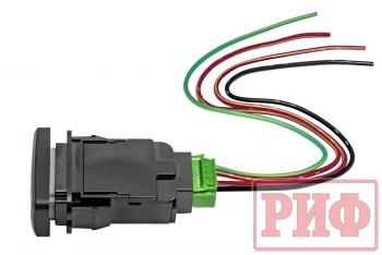789 р. Кнопка ВКЛВЫКЛ, белый, REAR DIFF LOCK TOYOTA 40x20 горизонтальная РИФ rif22-1-1109614  с доставкой в г. Пермь. Увеличить фотографию 5