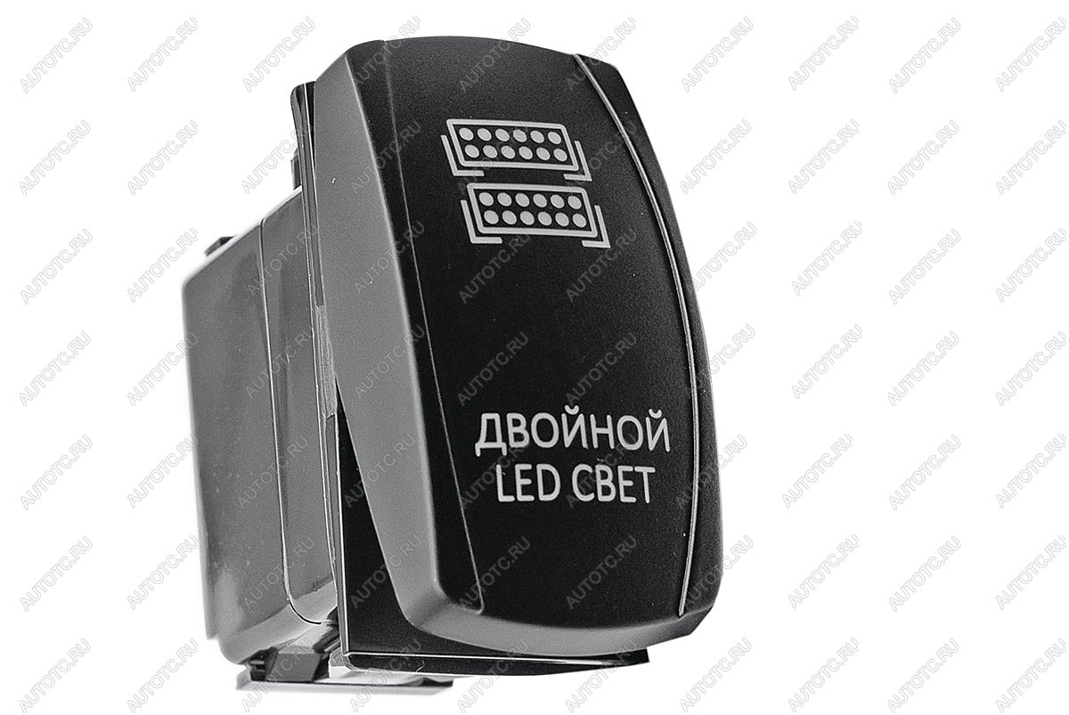 609 р. Переключатель ВКЛВЫКЛ, красный, ДВОЙНОЙ LED СВЕТ РИФ rif22-1-2101800  с доставкой в г. Пермь