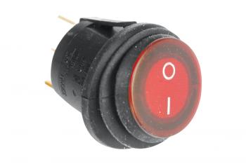 119 р. Переключатель ВКЛВЫКЛ, красный, круглый РИФ rif22-1-2106100  с доставкой в г. Пермь. Увеличить фотографию 3