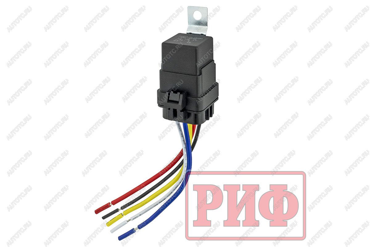 769 р. Реле влагозащищенное с колодкой 12В 40А SPDT РИФ rif22-2-1000100  с доставкой в г. Пермь