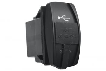 789 р. Розетка USB 3,1A дизайн Переключатель, с крышкой РИФ rif22-4-1008300  с доставкой в г. Пермь. Увеличить фотографию 1