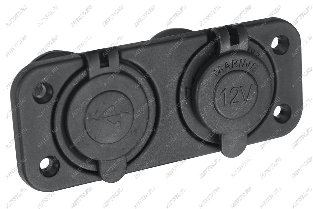 1 249 р. Розетка комбинированная с USB 3,1А на монтажной панели РИФ rif22-4-1009100  с доставкой в г. Пермь