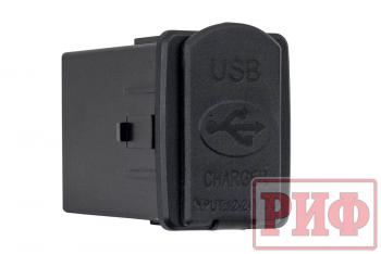 1 849 р. Розетка USB 2 QC 3.0 для Nissan 30x22х38 РИФ rif22-4-1013900  с доставкой в г. Пермь. Увеличить фотографию 2