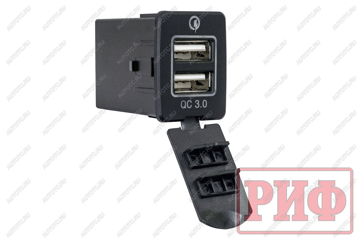 1 849 р. Розетка USB 2 QC 3.0 для Nissan 30x22х38 РИФ rif22-4-1013900  с доставкой в г. Пермь