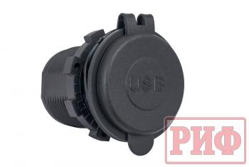 1 949 р. Розетка USB 2.4А, QC 3.0 34x37х54 РИФ rif22-4-1014100  с доставкой в г. Пермь. Увеличить фотографию 2