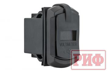 1 699 р. Розетка USB Type PD, QC 3.0 с вольтметром, синяя подсветка РИФ rif22-4-41480  с доставкой в г. Пермь. Увеличить фотографию 5