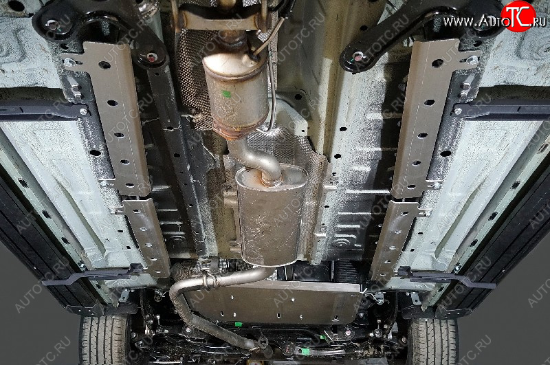 5 999 р. Защита топливной магистрали (2.0L 4WD)(комплект 4 шт) ТСС Тюнинг  JAECOO J7 (2023-2025) (алюминий 4 мм)  с доставкой в г. Пермь