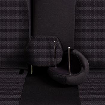 3 899 р. Комплект чехлов для сидений (3 места Жаккард) Дублин Lord Autofashion  ГАЗ ГАЗель ( 3302,  2705) (2003-2010) 1-ый рестайлинг бортовой , 1-ый рестайлинг цельнометаллический фургон (серый, вставка Стежок серая)  с доставкой в г. Пермь. Увеличить фотографию 7