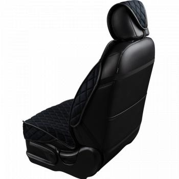 4 699 р. Накидка на сиденье (5 мест Хами) ФЕНИКС ст РОМБ Lord Autofashion   (черный, строчка синяя)  с доставкой в г. Пермь. Увеличить фотографию 7