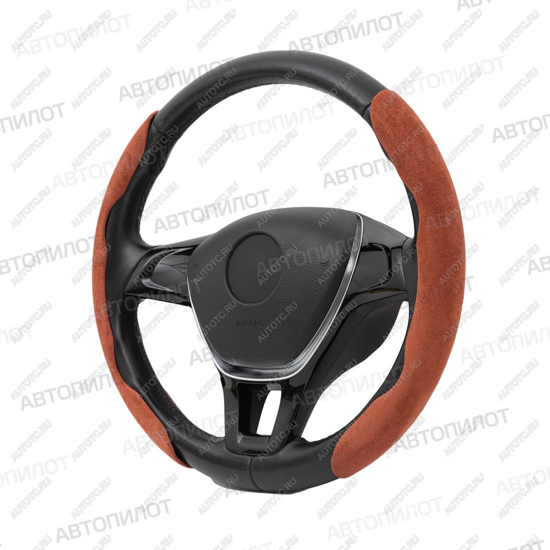 1 149 р. Накладка на руль (комплект BLW-044 замша) Автопилот   (коричневый)  с доставкой в г. Пермь