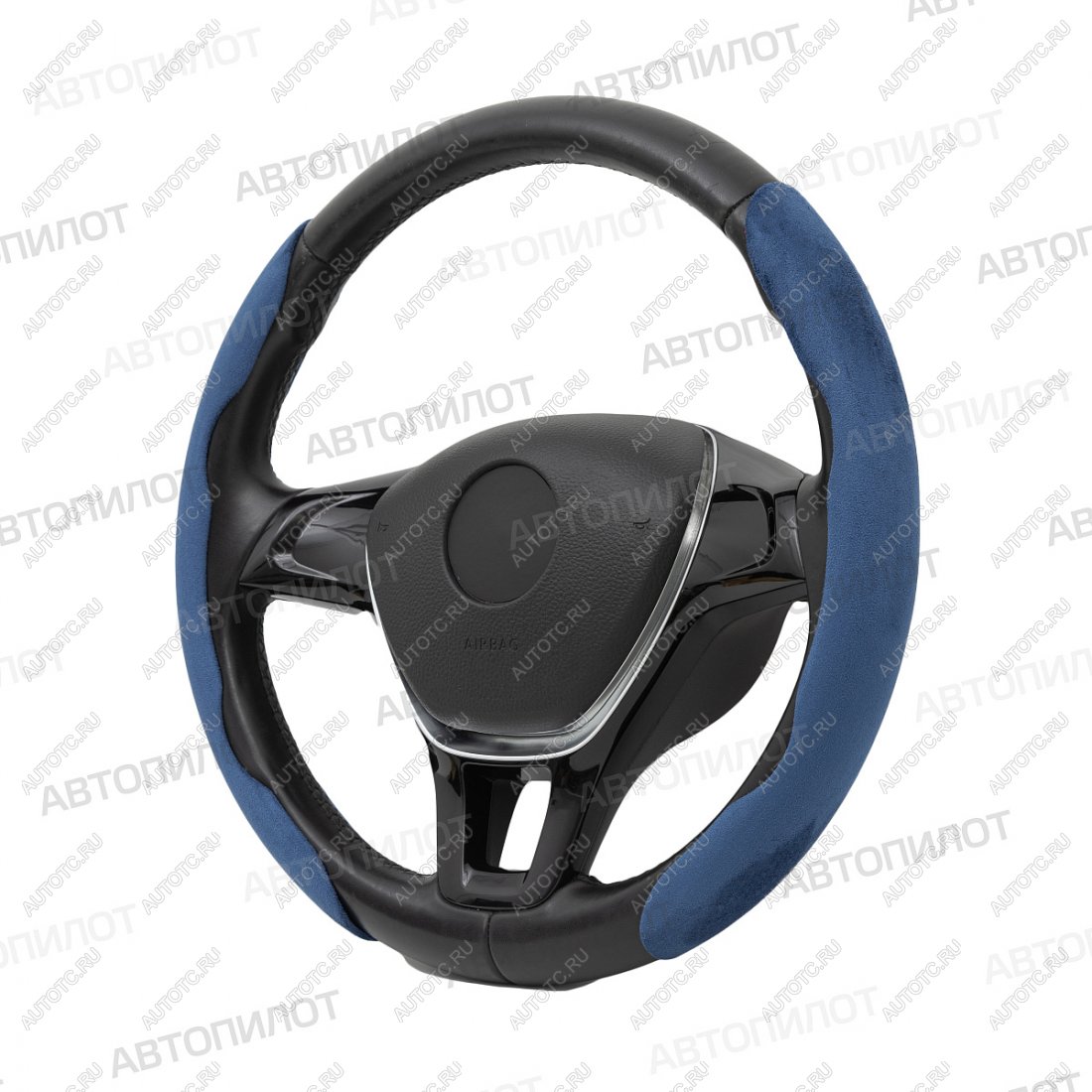1 149 р. Накладка на руль (комплект BLW-044 замша) Автопилот   (синий)  с доставкой в г. Пермь