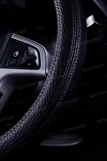 679 р. Оплётка на руль (37-39см BLW-019 кож/зам) Автопилот Honda Mobilio 2 DD4,DD5 1-ый рестайлинг (2017-2019) (черный)  с доставкой в г. Пермь. Увеличить фотографию 3