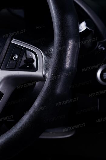 799 р. Оплётка на руль (37-39см BLW-031 кож/зам) Автопилот   (черный)  с доставкой в г. Пермь. Увеличить фотографию 3
