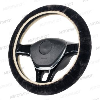 293 р. Оплётка на руль (37-40 см искусственный мех короткий ворс) Автопилот   (серый)  с доставкой в г. Пермь. Увеличить фотографию 3