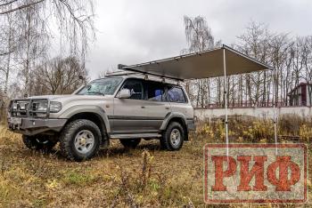 29 999 р. Маркиза автомобильная РИФ 2,13х2,5 м полуавтомат (винил) темно-серая РИФ rif5306-2025v  с доставкой в г. Пермь. Увеличить фотографию 3