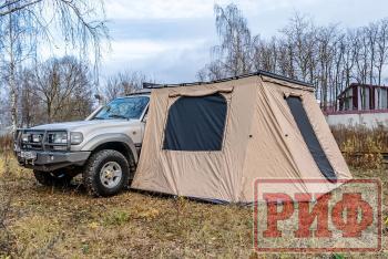 26 879 р. Стенки к автомобильной маркизе РИФ 2.0Х2.5 м Black Out РИФ rifan5306-2025c  с доставкой в г. Пермь. Увеличить фотографию 4