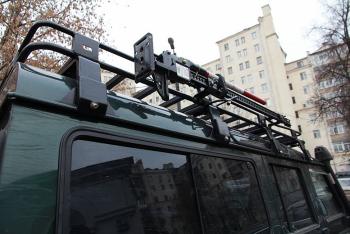 33 999 р. Багажник экспедиционный РИФ для Land Rover Defender 1350x1900 мм  rifdef-roof1900  с доставкой в г. Пермь. Увеличить фотографию 2
