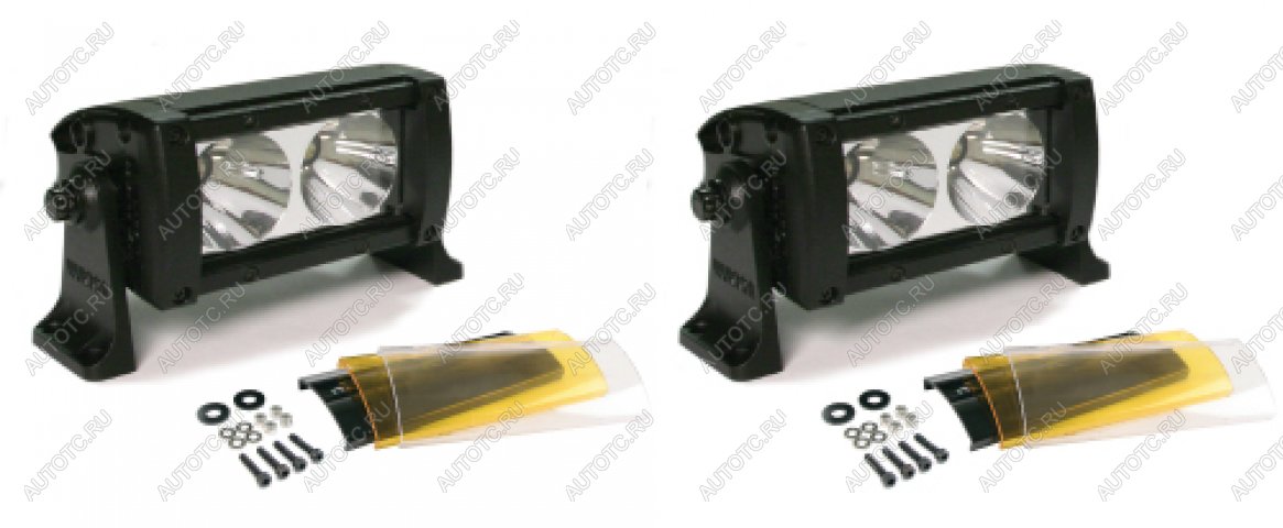 2 989 р. Фара Wurton светодиодная Dual 5" дальний свет 2 шт. х 2 LED с фильтром  22051  с доставкой в г. Пермь