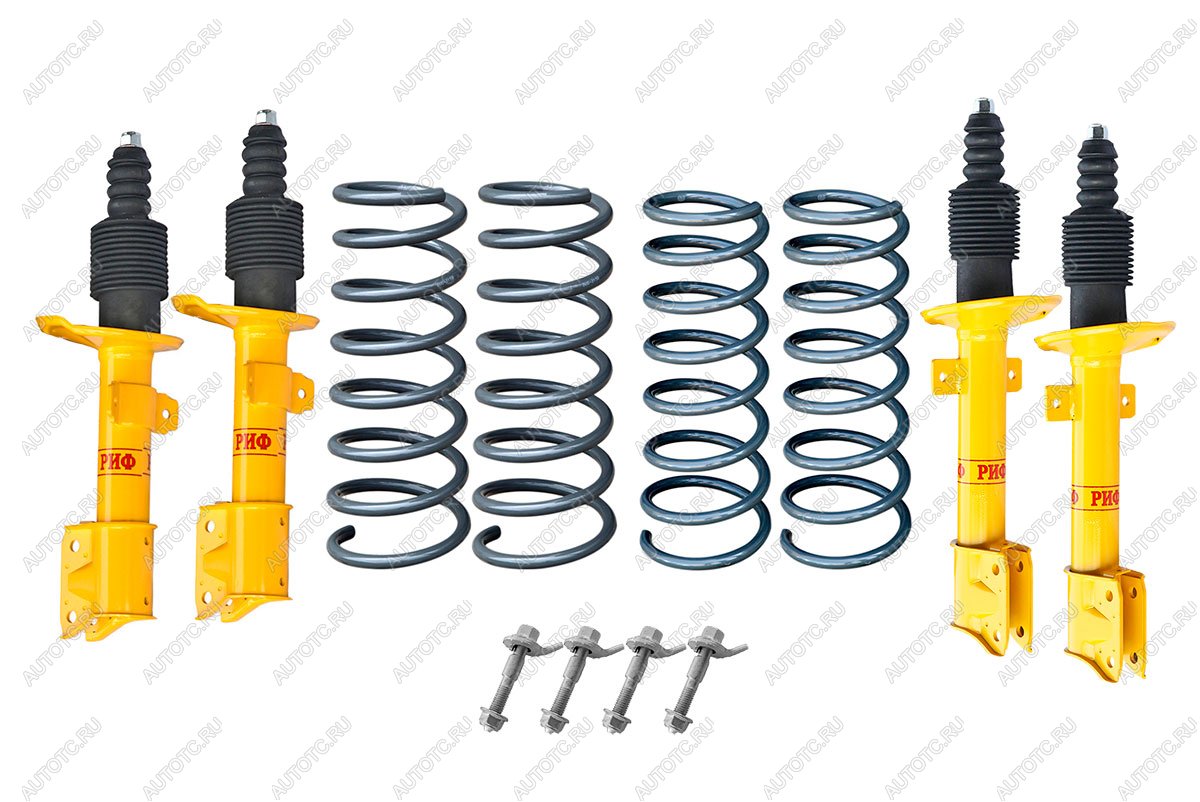 73 249 р. Лифт-комплект РИФ для Renault Duster (2010-2022), Nissan Terrano III 2004+ 4х4 лифт 20 мм  rif-dus-b  с доставкой в г. Пермь