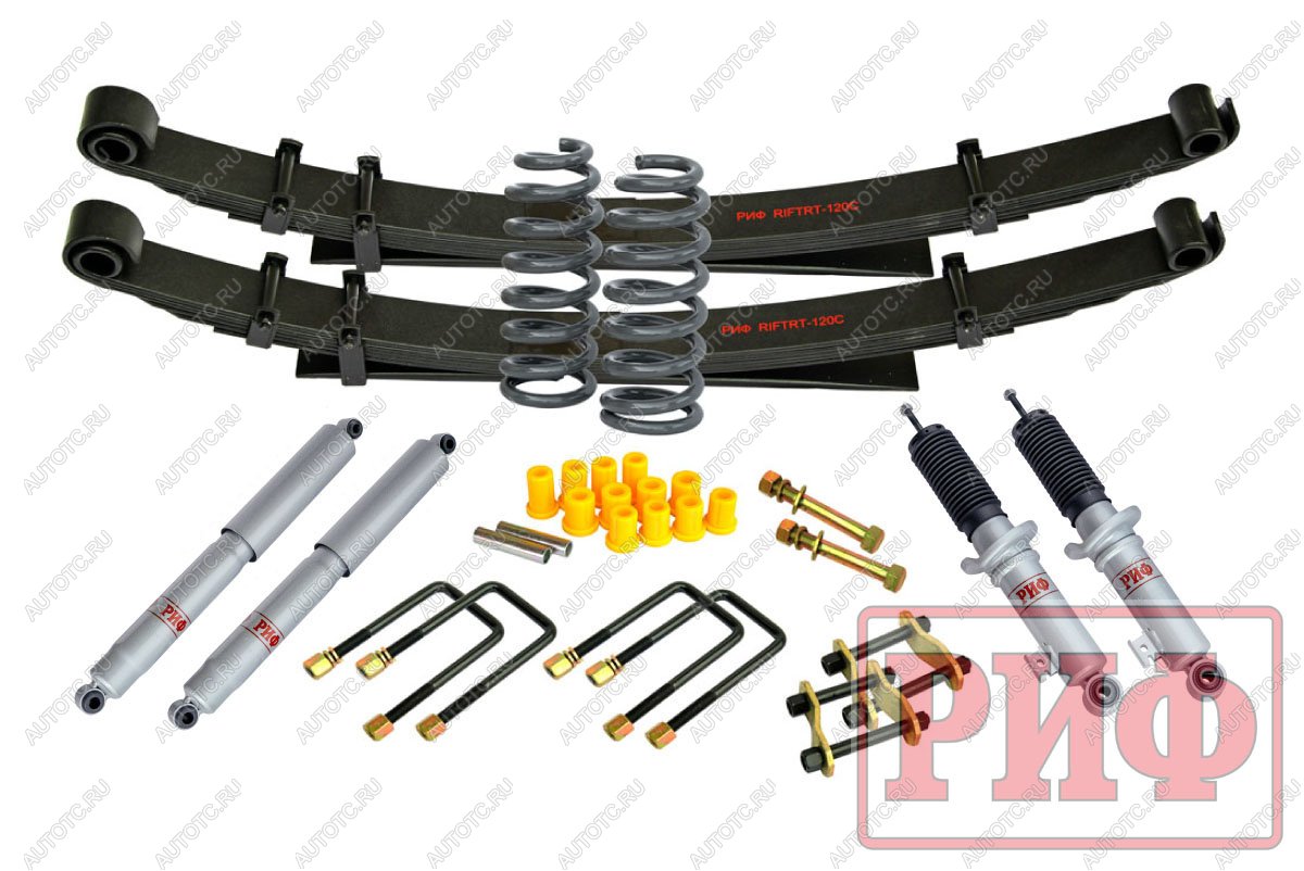 96 469 р. Лифт-комплект РИФ газовый Mitsubishi L200 2005-2015 лифт 40 мм жесткий  rif-trt-c-g  с доставкой в г. Пермь