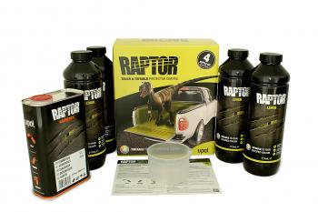 12 449 р. Покрытие защитное повышенной прочноcти RAPTOR, колеруемое, с отвердителем 2K U-POL 4л+1л  rlts4  с доставкой в г. Пермь. Увеличить фотографию 1