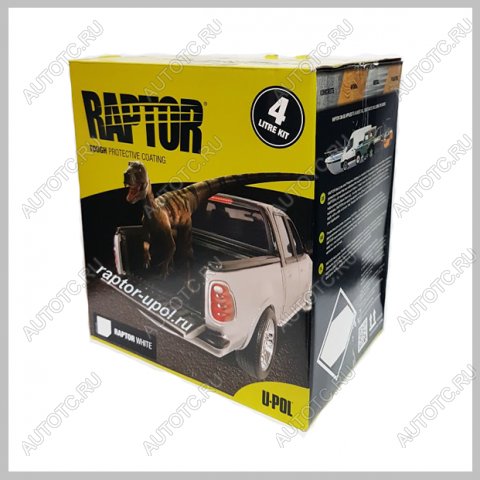 13 749 р. Покрытие защитное повышенной прочноcти RAPTOR белое, с отвердителем 2K U-POL 4л+1л  rlws4  с доставкой в г. Пермь