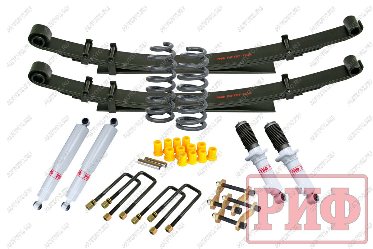 95 699 р. Лифт-комплект РИФ газовый Mitsubishi L200 2015+, Fiat Fullback 2016+ мягкий лифт 40 мм  rif-tmq-b-g  с доставкой в г. Пермь
