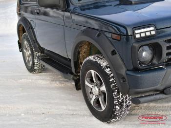 8 799 р. Расширители колёсных арок ВАЗ НИВА 4X4 URBAN 3D (передние 70 мм, задние 70 мм)  ткн-21u  с доставкой в г. Пермь. Увеличить фотографию 2