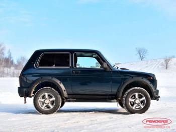 8 799 р. Расширители колёсных арок ВАЗ НИВА 4X4 URBAN 3D (передние 70 мм, задние 70 мм)  ткн-21u  с доставкой в г. Пермь. Увеличить фотографию 1