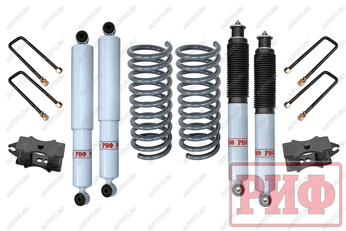 43 509 р. Лифт-комплект РИФ лайт газовый УАЗ Патриот лифт 60 мм  rif-patr-c-g-lite  с доставкой в г. Пермь