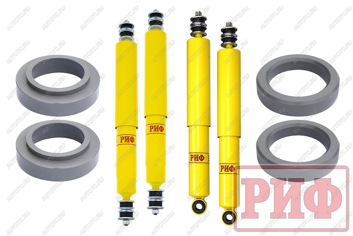 40 639 р. Лифт-комплект РИФ лайт для Toyota Land Cruiser 80105 лифт 30 мм  rif-tlc80-b-lite  с доставкой в г. Пермь
