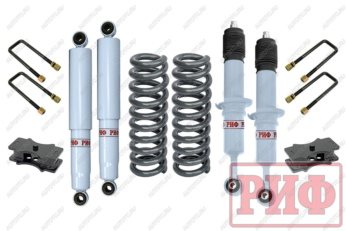 58 269 р. Лифт-комплект РИФ лайт газовый Toyota Hilux 2005-2014, Sollers ST6, Jac T6 лифт 40 мм  rif-vig-b-g-lite  с доставкой в г. Пермь