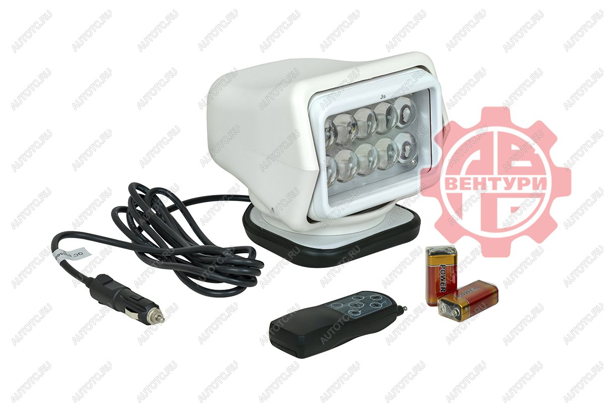 7 099 р. Фара-искатель 12V 50W LED с дистанционным управлением, белый (180х180х175мм) на магните  ch015-50w-wh  с доставкой в г. Пермь