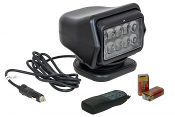 6 279 р. Фара-искатель 12V 50W LED с дистанционным управлением, черный (180х180х175мм) на магните  ch015-50w-bl  с доставкой в г. Пермь. Увеличить фотографию 1