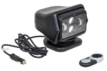 7 859 р. Фара-искатель 12V 60W LED с дистанционным управлением, черный,цок-H3 (180х180х175мм) на магните  ch015-60w-bl  с доставкой в г. Пермь. Увеличить фотографию 1