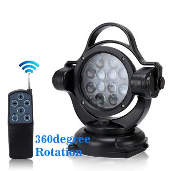 14 519 р. Фара-искатель 12V 60W LED с дистанционным управлением, черный, 360,на магните  ch078-60w-bl  с доставкой в г. Пермь. Увеличить фотографию 1