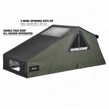 287 979 р. Палатка на крышу автомобиля AUTOHOME OVERZONE SMALL STANDARD, тент песочный, лестница 220 мм  oz01  с доставкой в г. Пермь. Увеличить фотографию 3