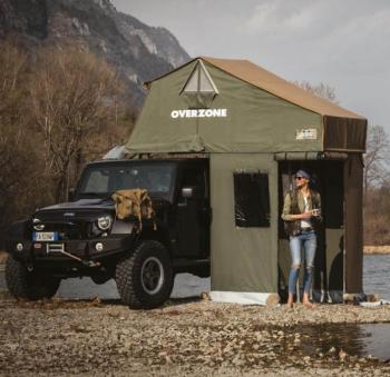 85 039 р. Тамбур к палатке AUTOHOME OVERZONE SMALL STANDARD, тент песочный, высота 220 см  oz05a-3s  с доставкой в г. Пермь. Увеличить фотографию 2