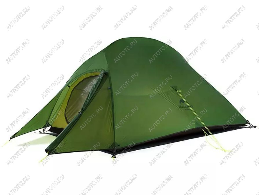4 569 р. Палатка Naturehike Cloud Up 2-местная, алюминиевый каркас, темно-зеленый (уценка)  nh17t001-t-tbgr_u  с доставкой в г. Пермь
