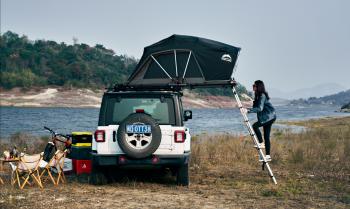 93 999 р. Палатка на крышу автомобиля Wild Land Lite Cruiser 120  201102  с доставкой в г. Пермь. Увеличить фотографию 2