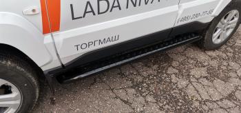 38 329 р. Пороги РИФ силовые Lada Niva Travel (черный алюминий)  rif123-40000bl  с доставкой в г. Пермь. Увеличить фотографию 17