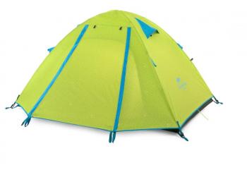 11 029 р. Палатка Naturehike P-Series 3-местная, алюминиевый каркас, желтая  nh18z033-p-3dgr  с доставкой в г. Пермь. Увеличить фотографию 1
