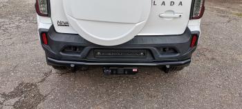 34 729 р. Бампер РИФ силовой заднийзащита штатного бампера Lada Niva Travel с возможностью установки фаркопа  rif123-20070  с доставкой в г. Пермь. Увеличить фотографию 14