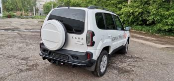34 729 р. Бампер РИФ силовой заднийзащита штатного бампера Lada Niva Travel с возможностью установки фаркопа  rif123-20070  с доставкой в г. Пермь. Увеличить фотографию 11