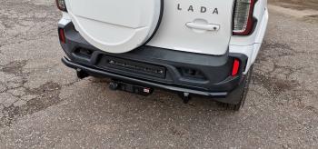 34 729 р. Бампер РИФ силовой заднийзащита штатного бампера Lada Niva Travel с возможностью установки фаркопа  rif123-20070  с доставкой в г. Пермь. Увеличить фотографию 10