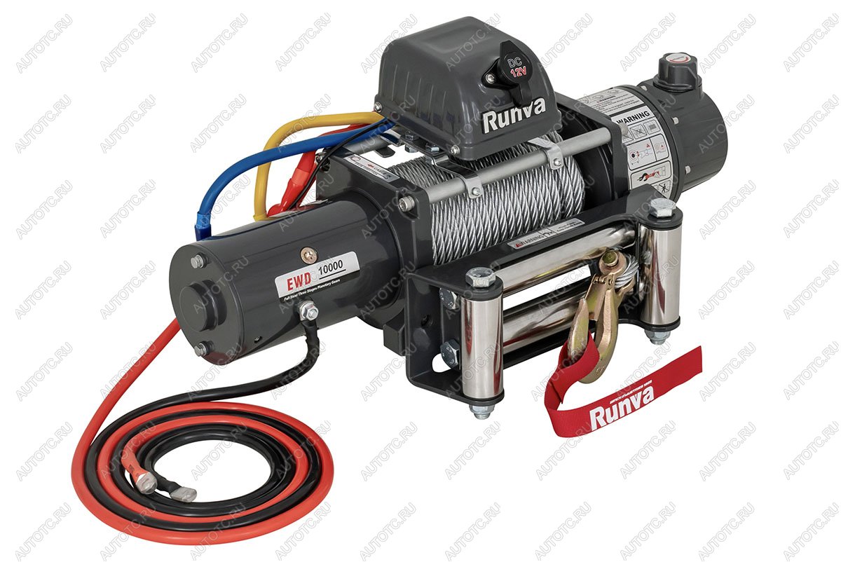 54 239 р. Лебёдка электрическая двухскоростная 12V Runva 10000 lbs 4500 кг  ewd10000s  с доставкой в г. Пермь