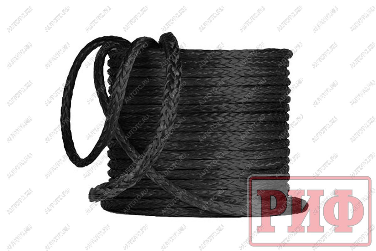 319 р. Трос для лебедки синтетический РИФ 11 мм черный  rope11bl  с доставкой в г. Пермь