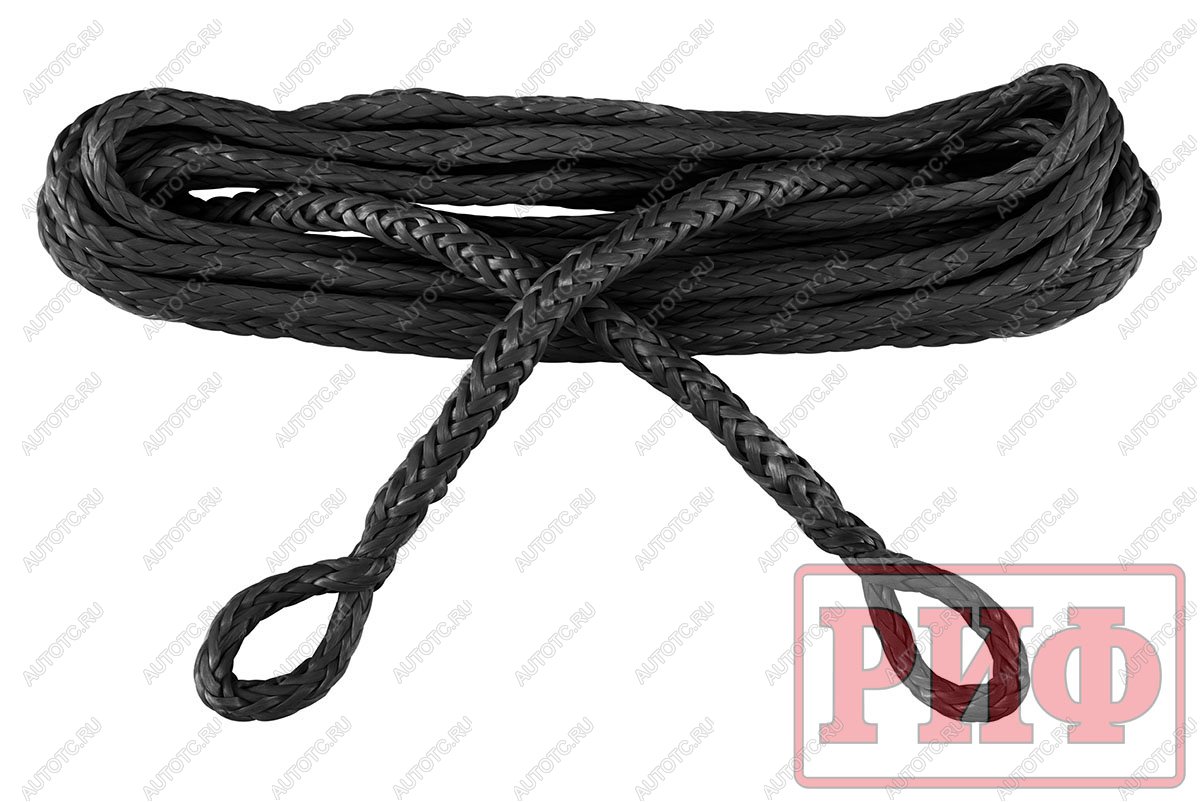 6 519 р. Удлинитель троса лебёдки РИФ 11 мм20 м черный (синтетический)  ropeext11-20bl  с доставкой в г. Пермь