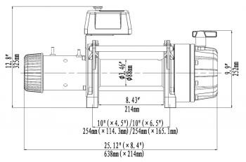 112 279 р. Лебёдка автомобильная электрическая 12V Runva 18000 lbs влагозащищенная, стальной трос  ewb18000s  с доставкой в г. Пермь. Увеличить фотографию 13
